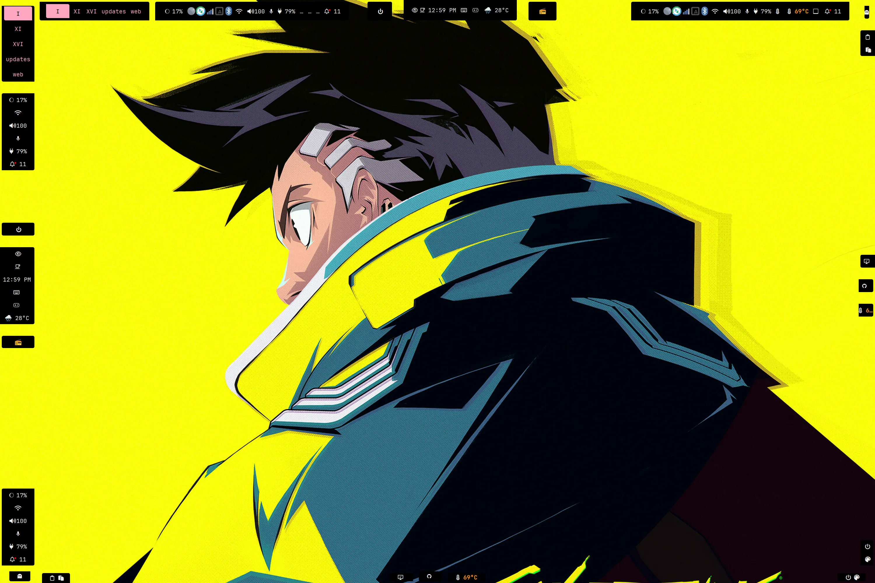 0 redondeo en hyprland