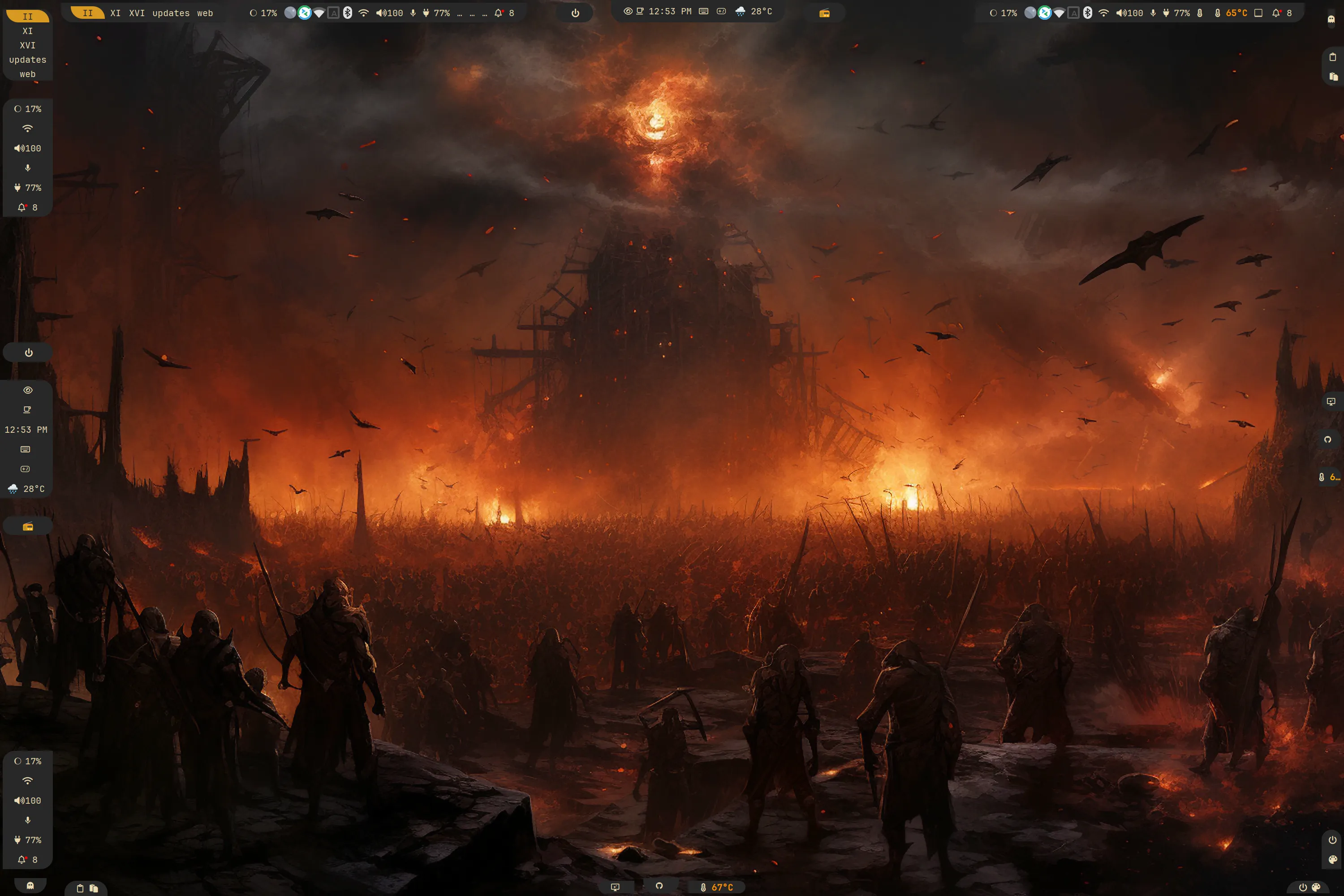 10 redondeo en hyprland